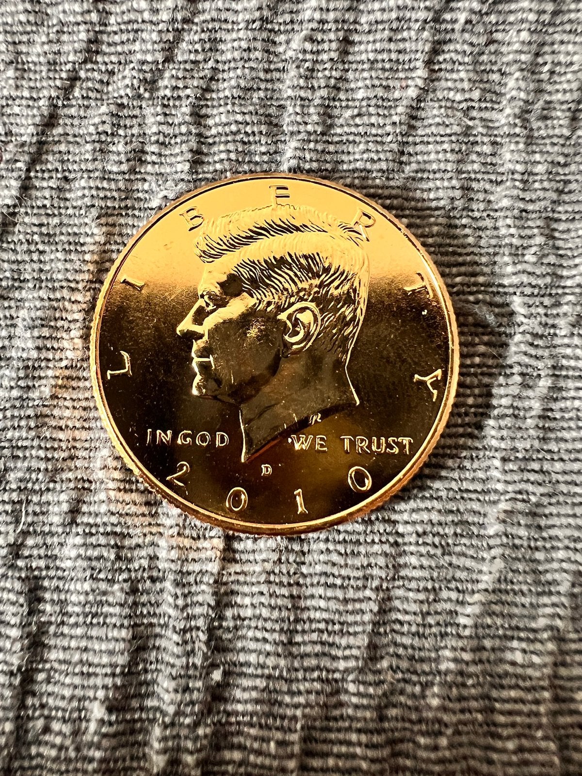USA Kennedy Half Dollar 2010-D Apollo 11 colorisée, Postzegels en Munten, Munten | Amerika, Losse munt, Noord-Amerika, Ophalen of Verzenden