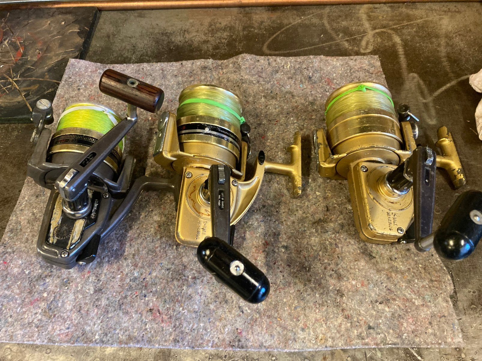 Daiwa molens 1 x bg90 2 x gs 9 perfect in orde, Enlèvement, Utilisé