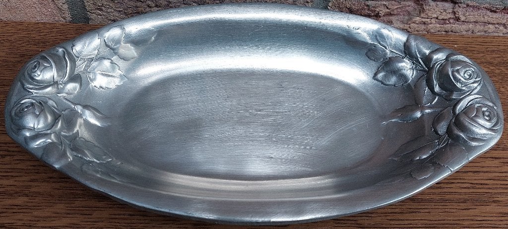 Tinnen schaal - 92 % tin - In uitstekende staat, Ophalen