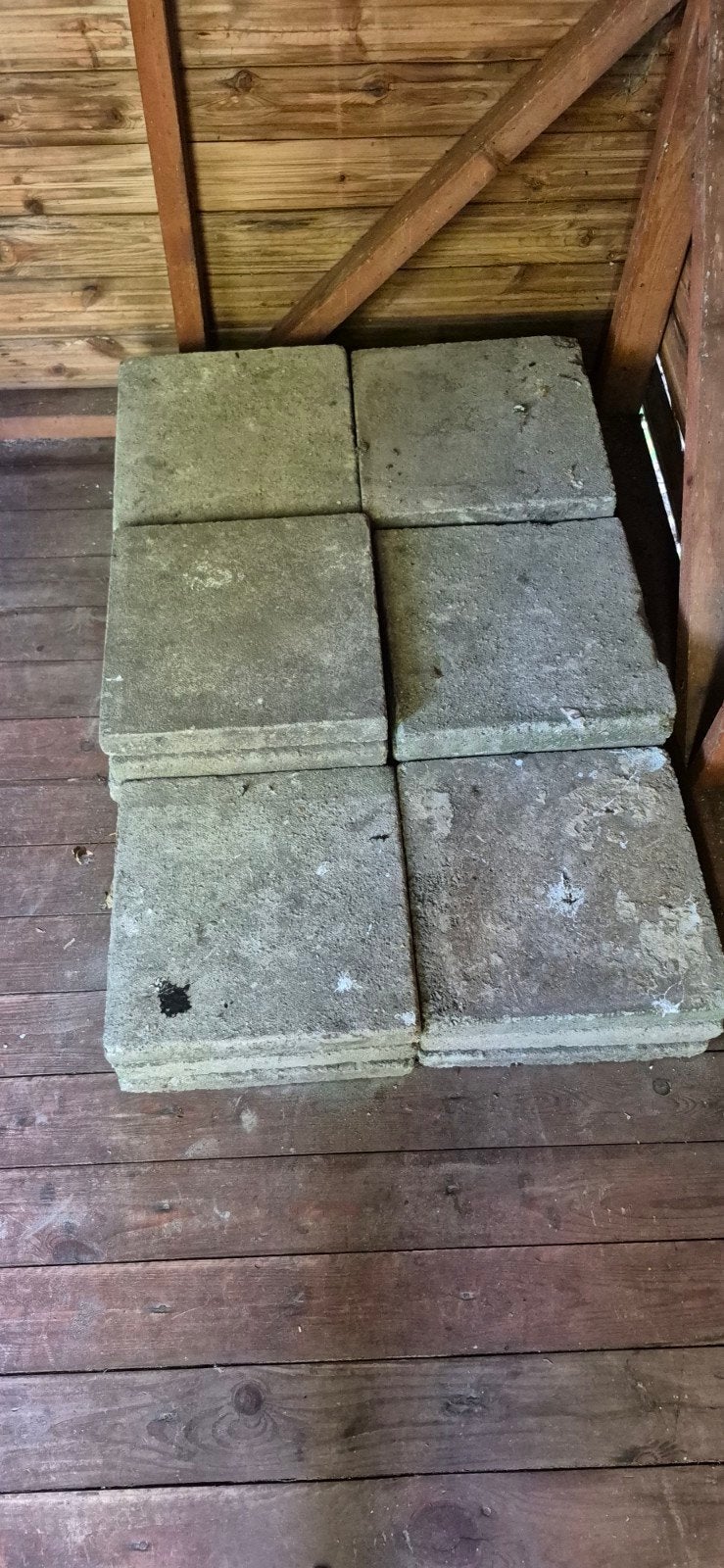 Partij gebruikte betontegels (26 stuks), Ophalen, Gebruikt, Overige materialen