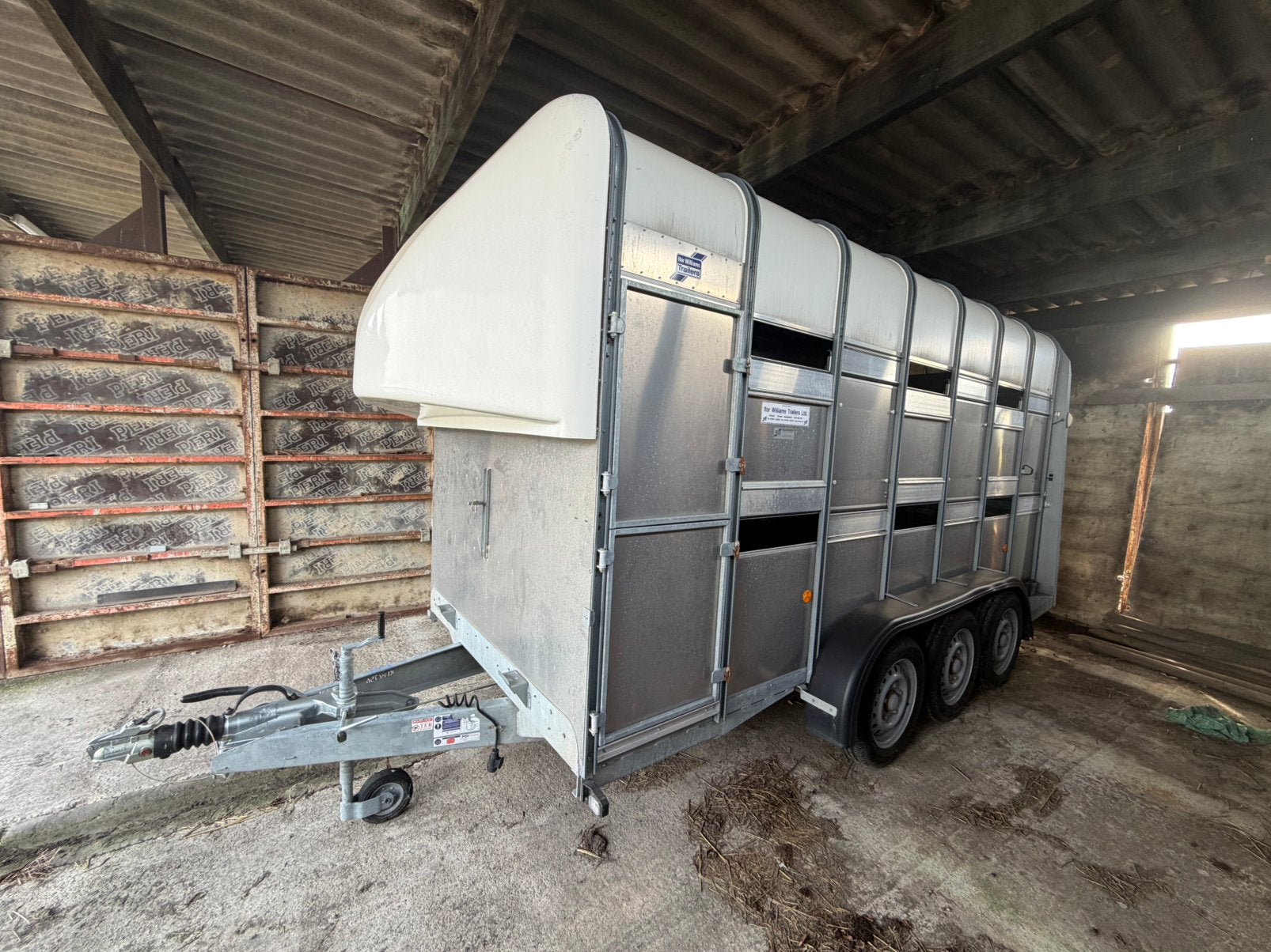 Ifor Williams dubbeldeks veetrailer