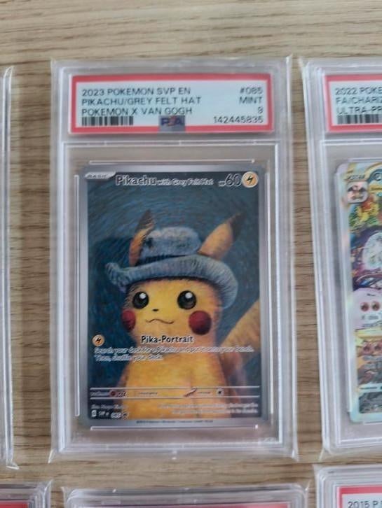 PSA 9 Pikachu Van Gogh Pokémon kaart, Hobby en Vrije tijd, Verzamelkaartspellen | Pokémon, Ophalen of Verzenden, Nieuw, Losse kaart