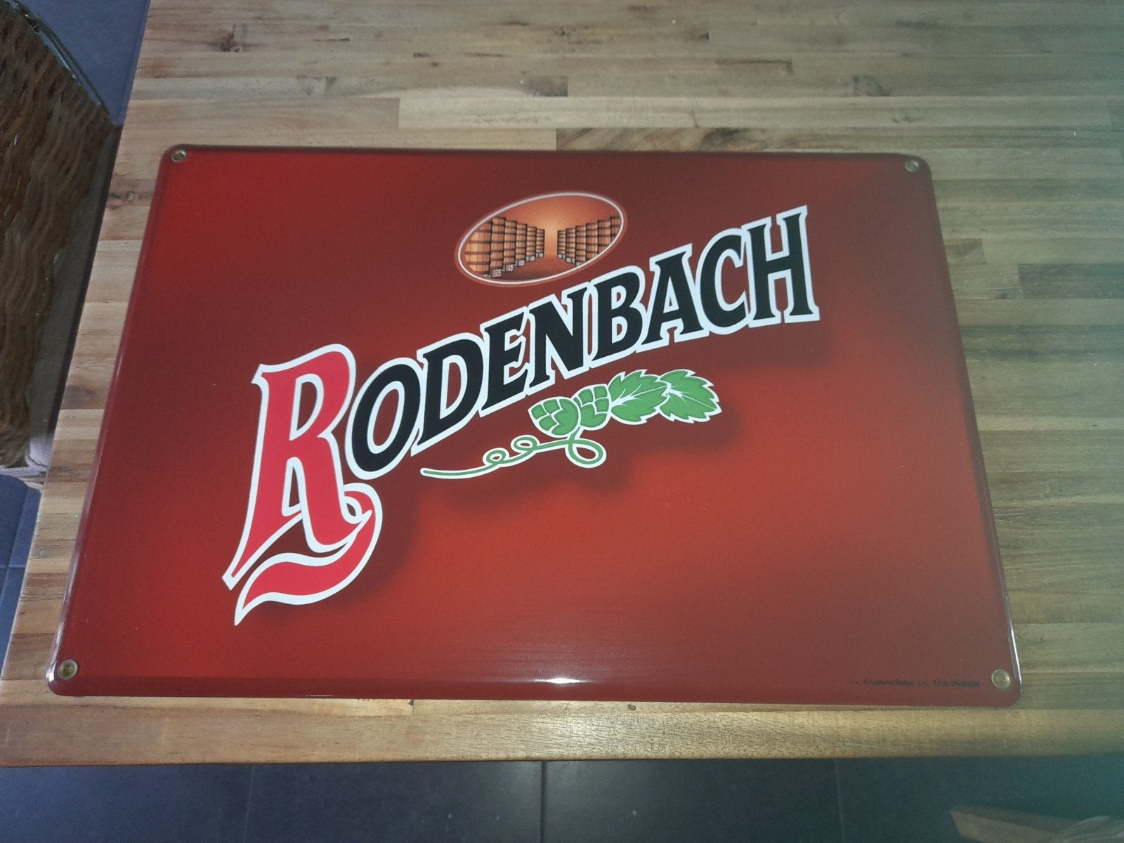 Plaque en émail RODENBACH, Collections, Enlèvement ou Envoi