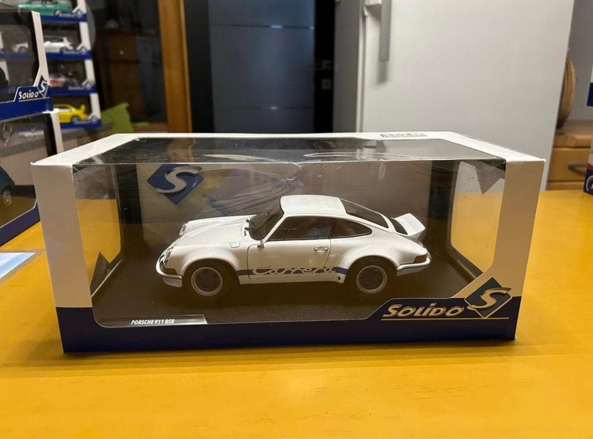 Porsche 911 rsr solido, Hobby en Vrije tijd, Modelauto's | 1:18, Ophalen, Zo goed als nieuw, Solido