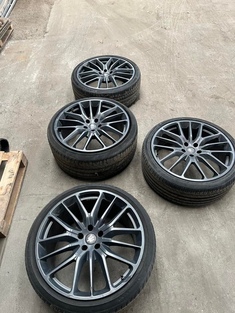 Maserati Ghibli velgen 21 inch, Auto-onderdelen, Banden en Velgen, Ophalen, Gebruikt, Velg(en), 285 mm