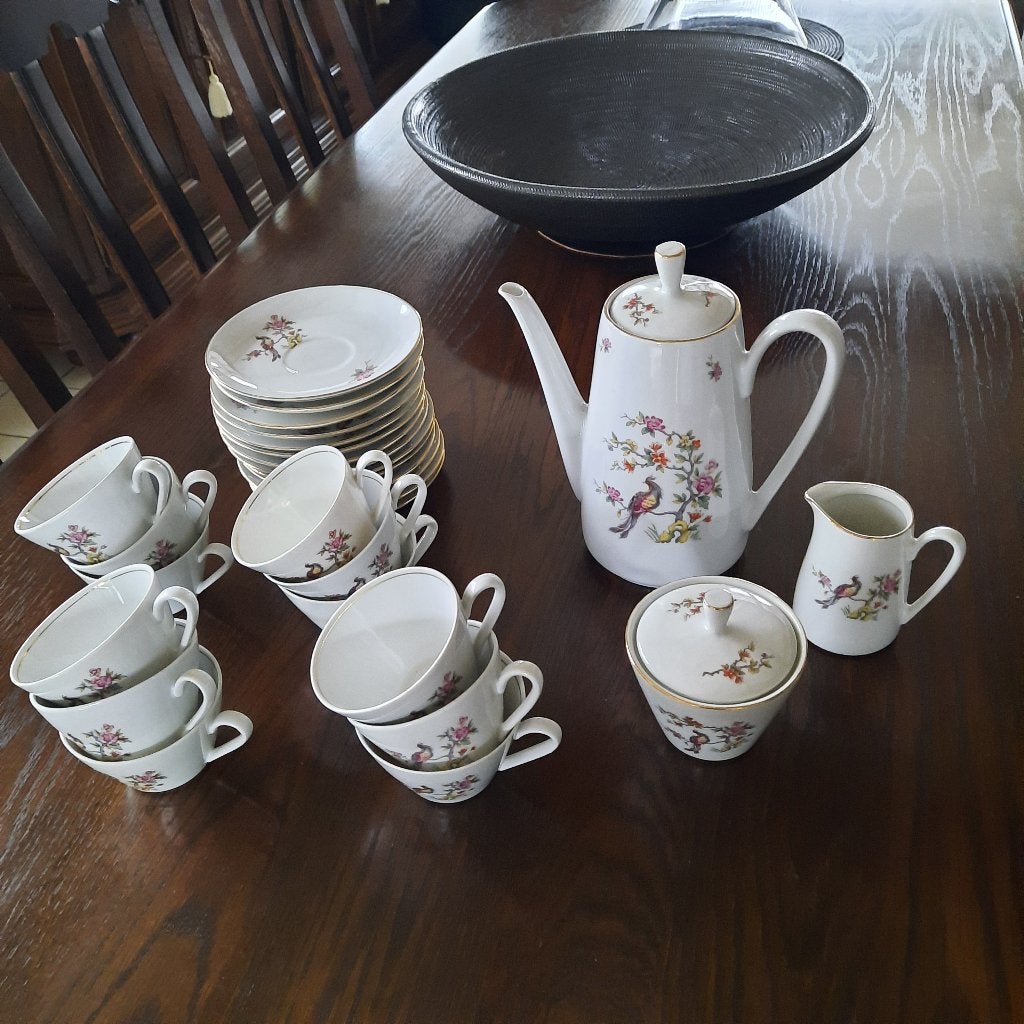 Porselein koffieservies Nieuw Retro, Antiek en Kunst, Ophalen