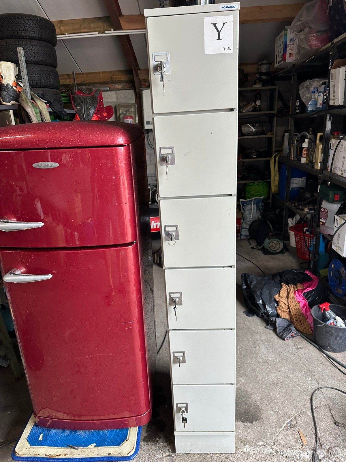 Lockers met sleutels, Huis en Inrichting, Ophalen, Zo goed als nieuw