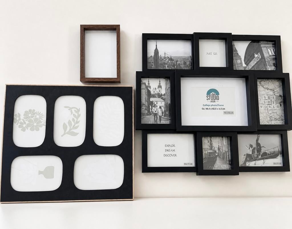 Lot 3 cadres photos. Tres design et comme neufs., Ophalen of Verzenden, Zo goed als nieuw