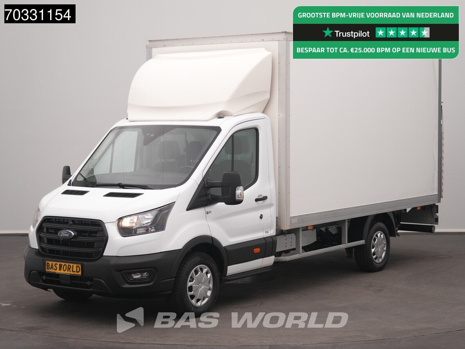 Ford Transit 130pk Laadklep Bakwagen Airco Cruise Euro6 Meub, Stof, Euro 6, 4 cilinders, 2000 kg