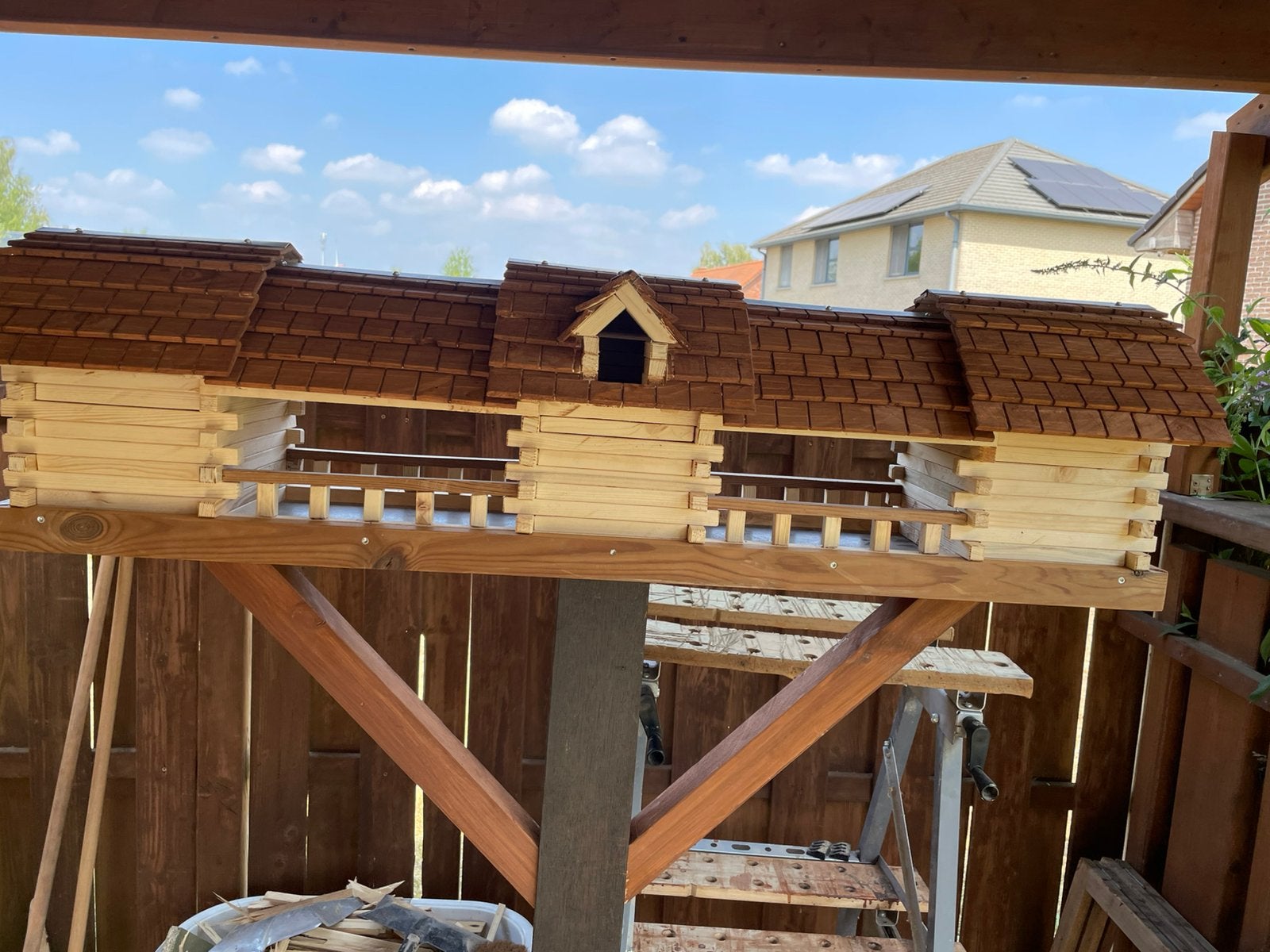 Voederhuisjes met 3nestkastjes, Tuin en Terras, Tuinhuizen, Ophalen, Zo goed als nieuw