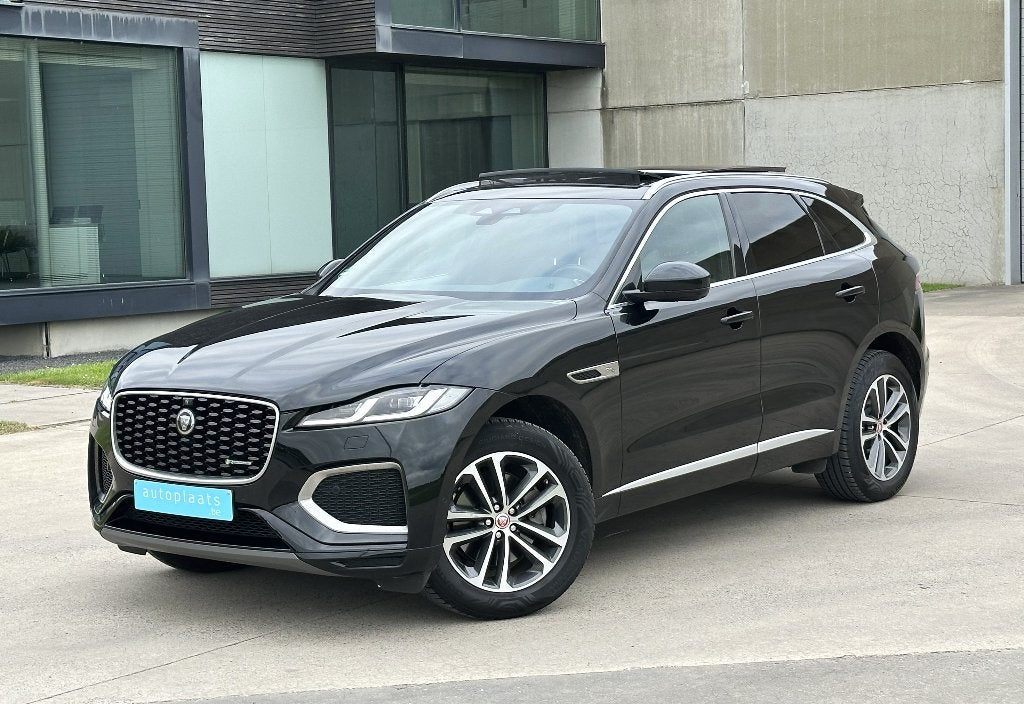 Jaguar F Pace R Dynamic Sport '21 79120km Panorama Automaat, Auto's, Automaat, Dealer onderhouden, Zwart, Bedrijf