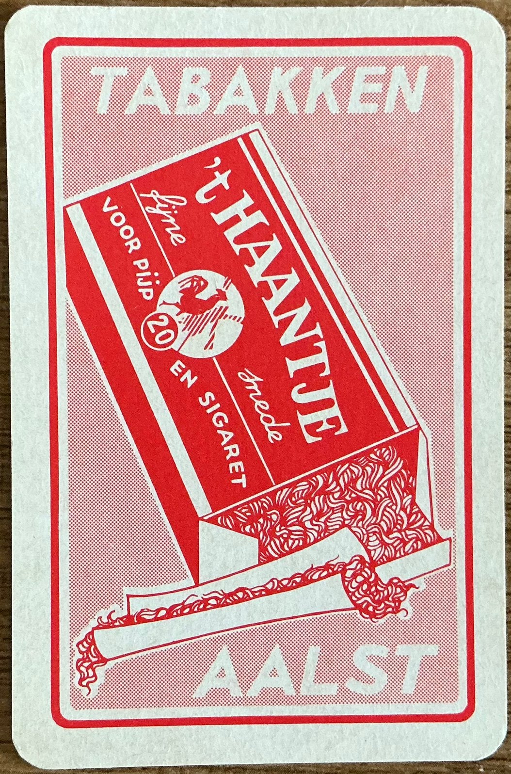Speelkaart TABAKKEN ‘t HAANTJE/AALST, Ophalen of Verzenden, Zo goed als nieuw, Speelkaart(en)