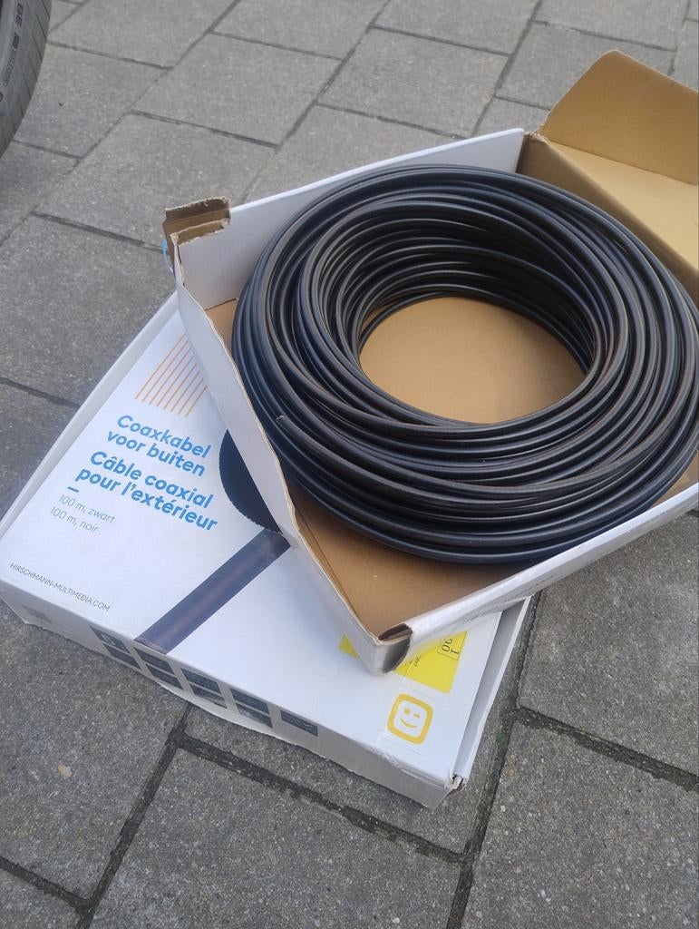 Coax 2x 100m nieuw ongebruikt, Ophalen