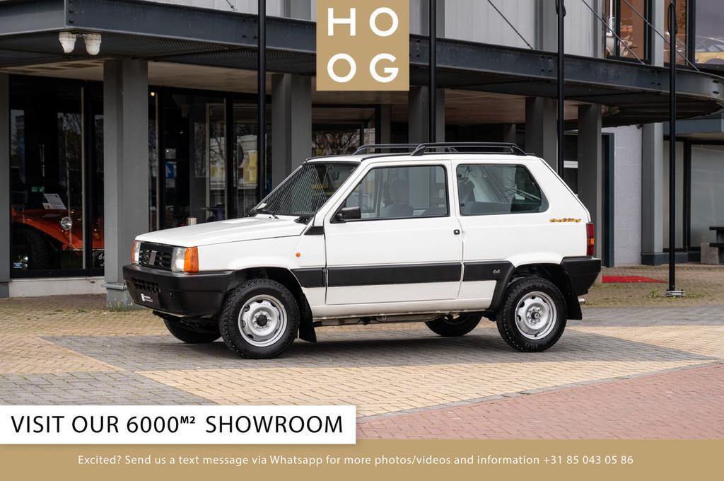 Fiat Panda 1.1 Trekking 4x4 (bj 1998), Auto's, Stof, Overige kleuren, Bedrijf, Blauw