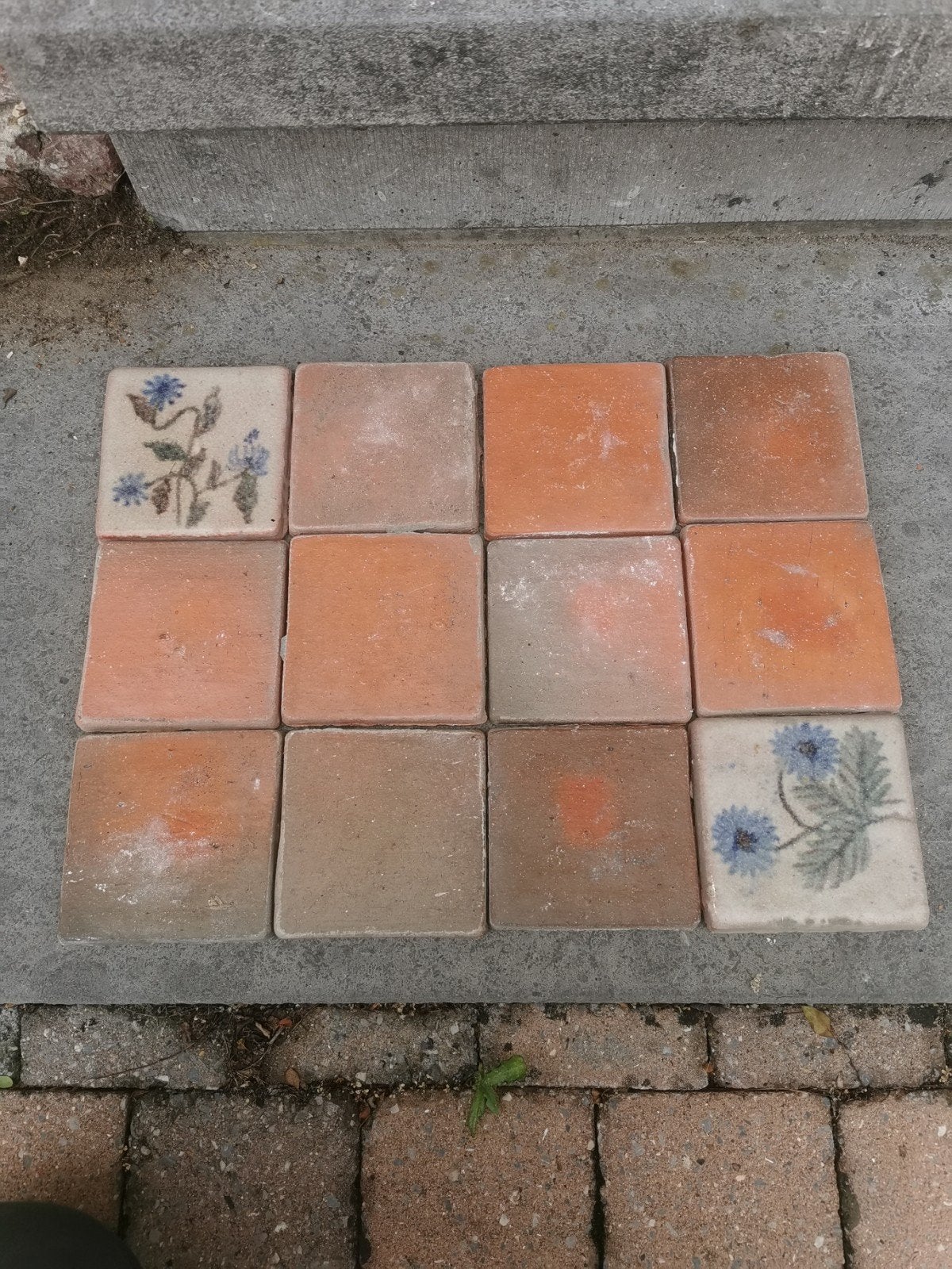 !!! lot de +- 4m2 de vieilles tomettes murales!!!, Bricolage & Construction, Enlèvement