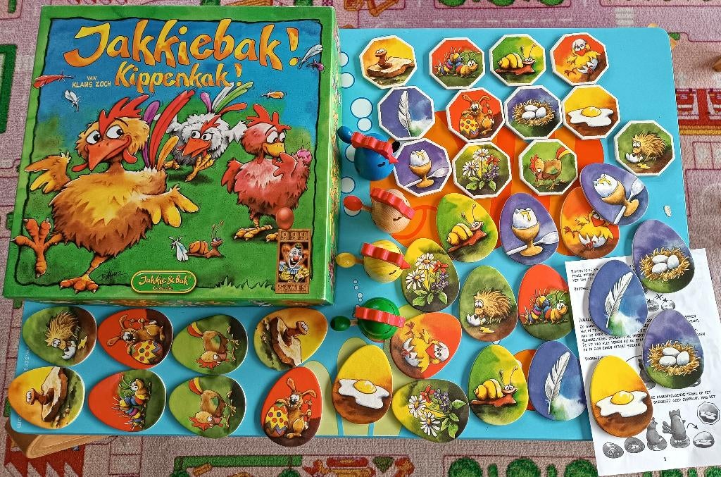 999 Games Jakkiebak! Kippenkak!, Hobby en Vrije tijd, Gezelschapsspellen | Overige, Een of twee spelers, Ophalen, Zo goed als nieuw