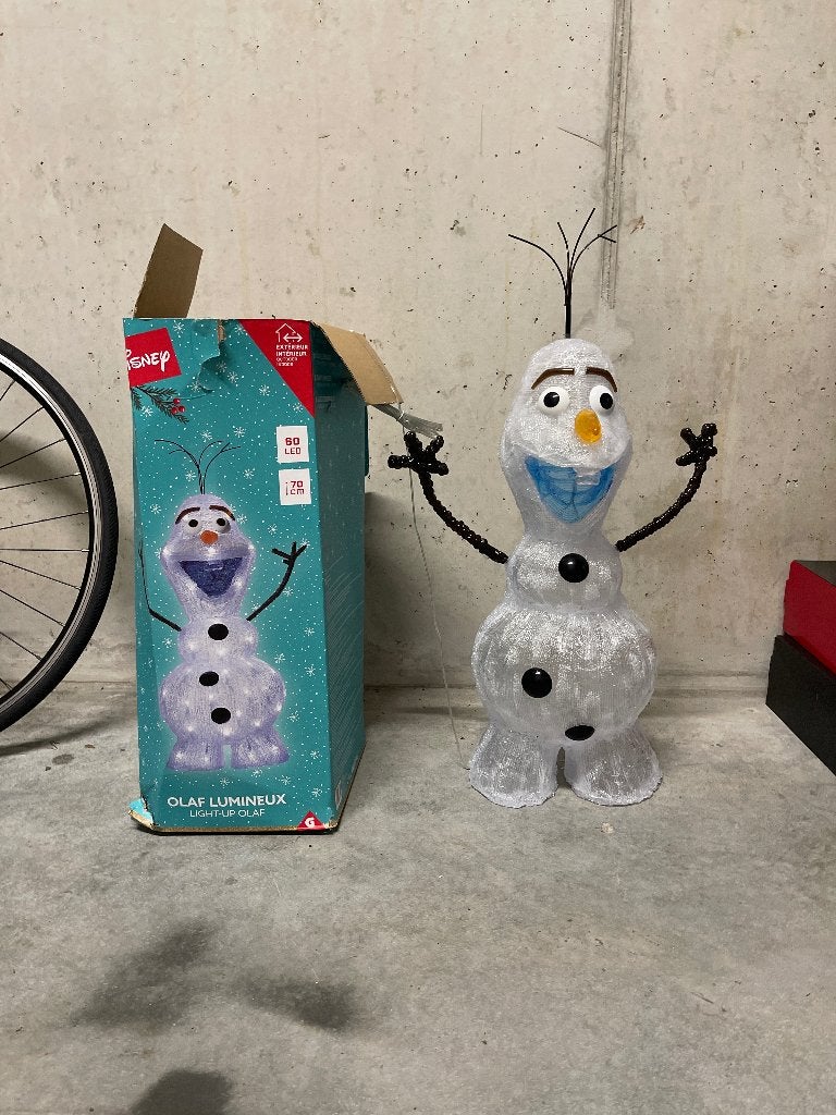 Olaf kerst verlichting, Ophalen, Gebruikt