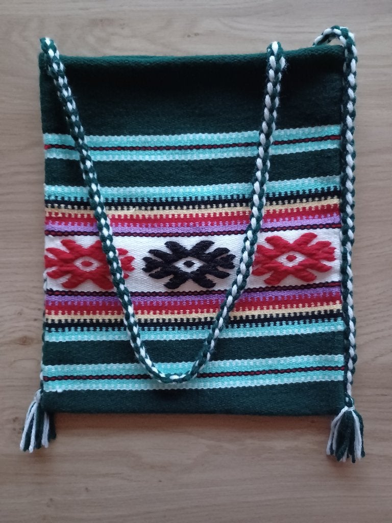 Schoudertasje uit wol (handmade), Bijoux, Sacs & Beauté, Enlèvement ou Envoi, Neuf, Autres couleurs, Sac à bandoulière
