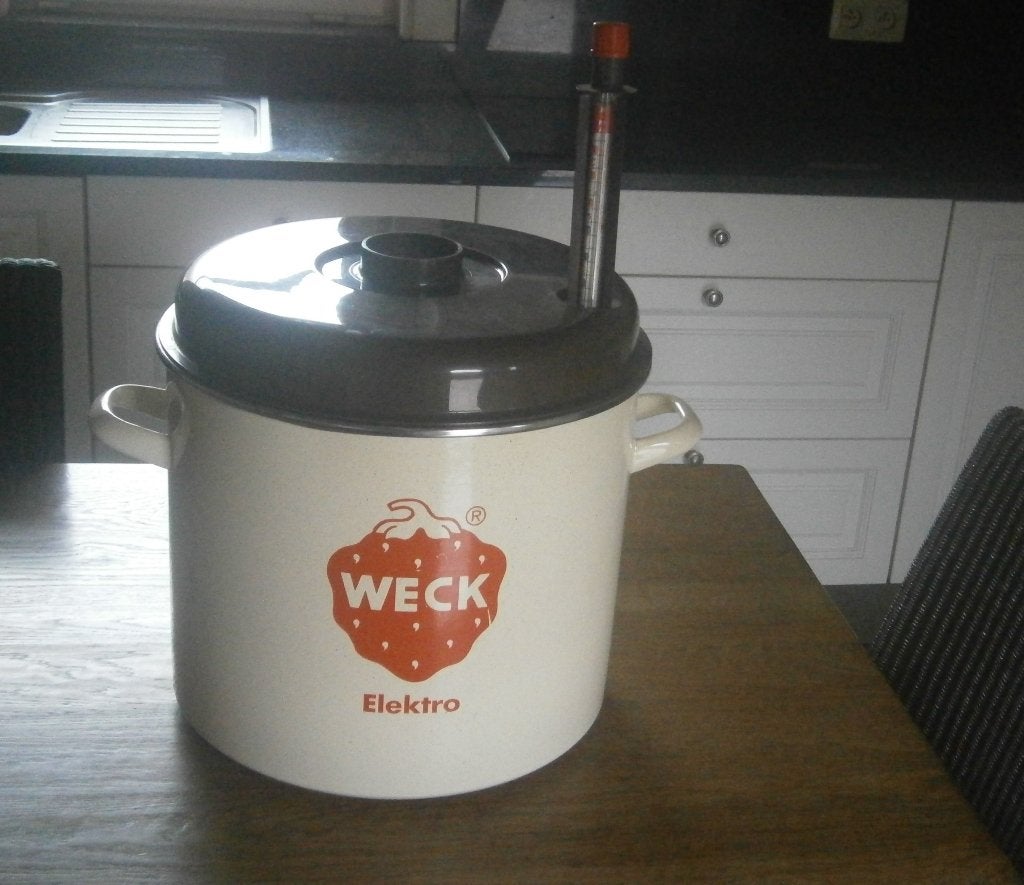 Weck ketel 43 weckpotten ,60 rekken ,130 klemmen,15 beugels, Ophalen, Zo goed als nieuw, Overige typen, Overige merken