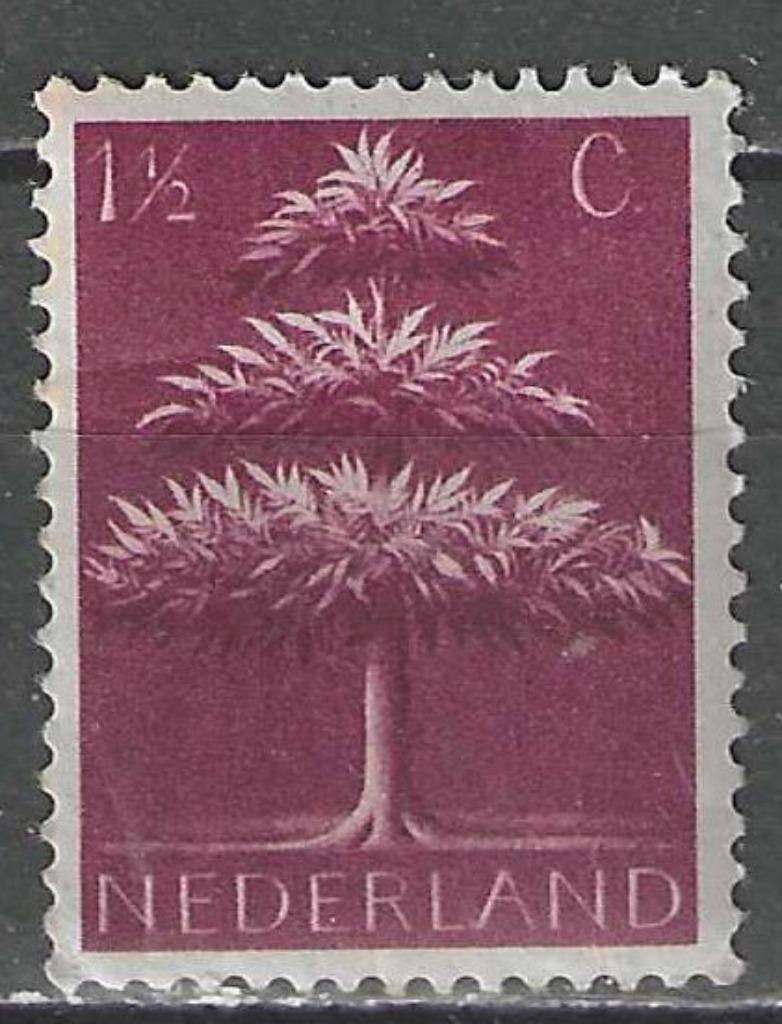Nederland 1943 - Yvert 396 - Symbolen - 1 1/2 c. (PF), Verzenden, Postfris