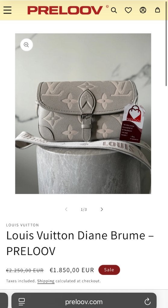 Louis Vuitton Tas Handtas Diane Brume Quartz empreinte, Handtassen en Accessoires, Tassen | Damestassen, Ophalen of Verzenden