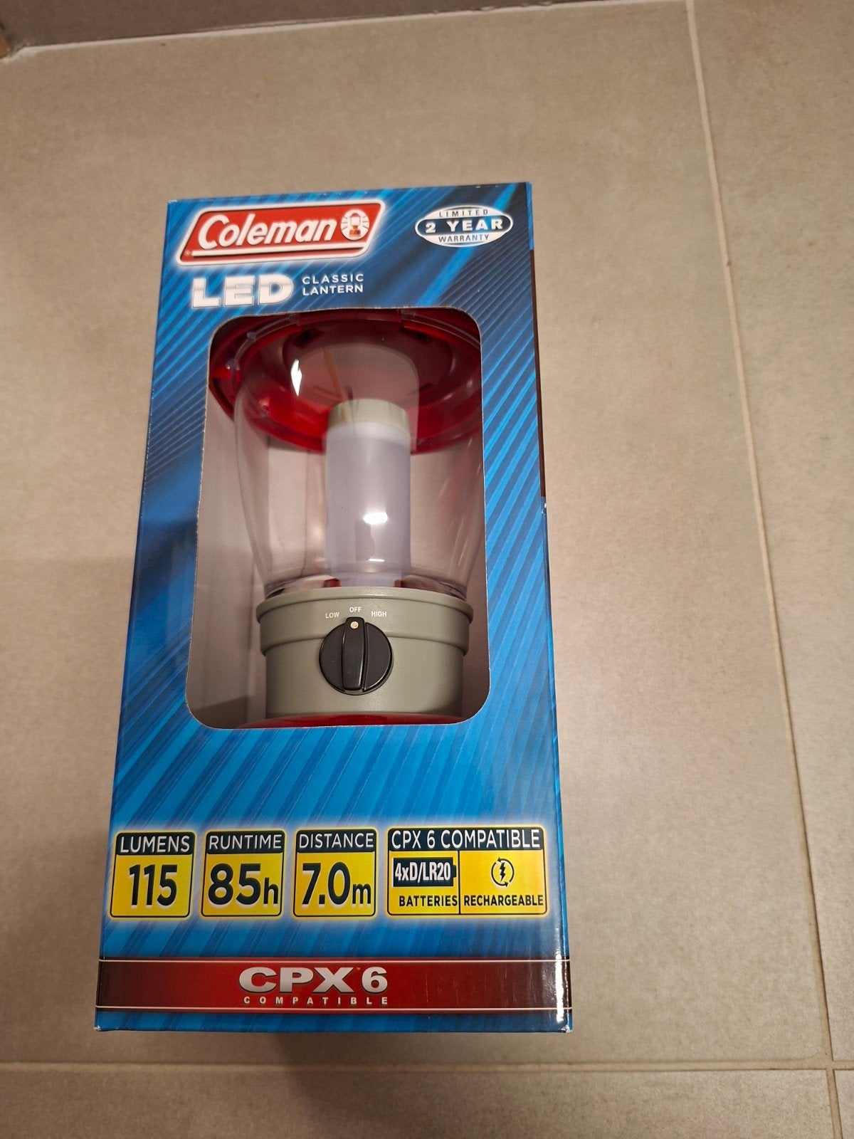 Lampe tempête - Lanterne à Led Coleman Rouge, Enlèvement ou Envoi