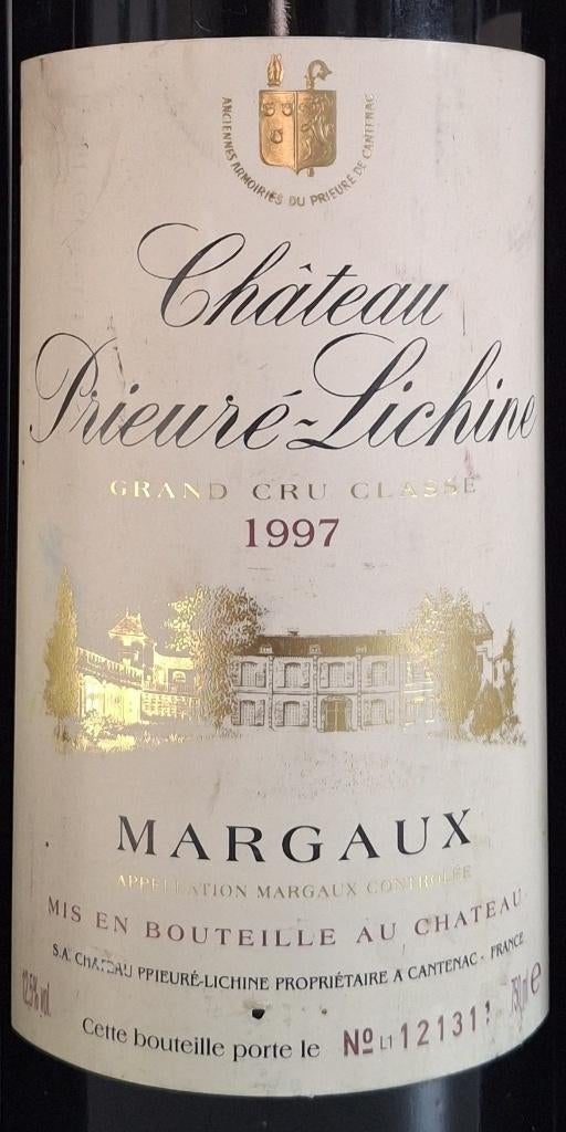 Château Prieuré Lichine Grand cru Classé Margaux 1997, Ophalen, Frankrijk, Rode wijn, Vol