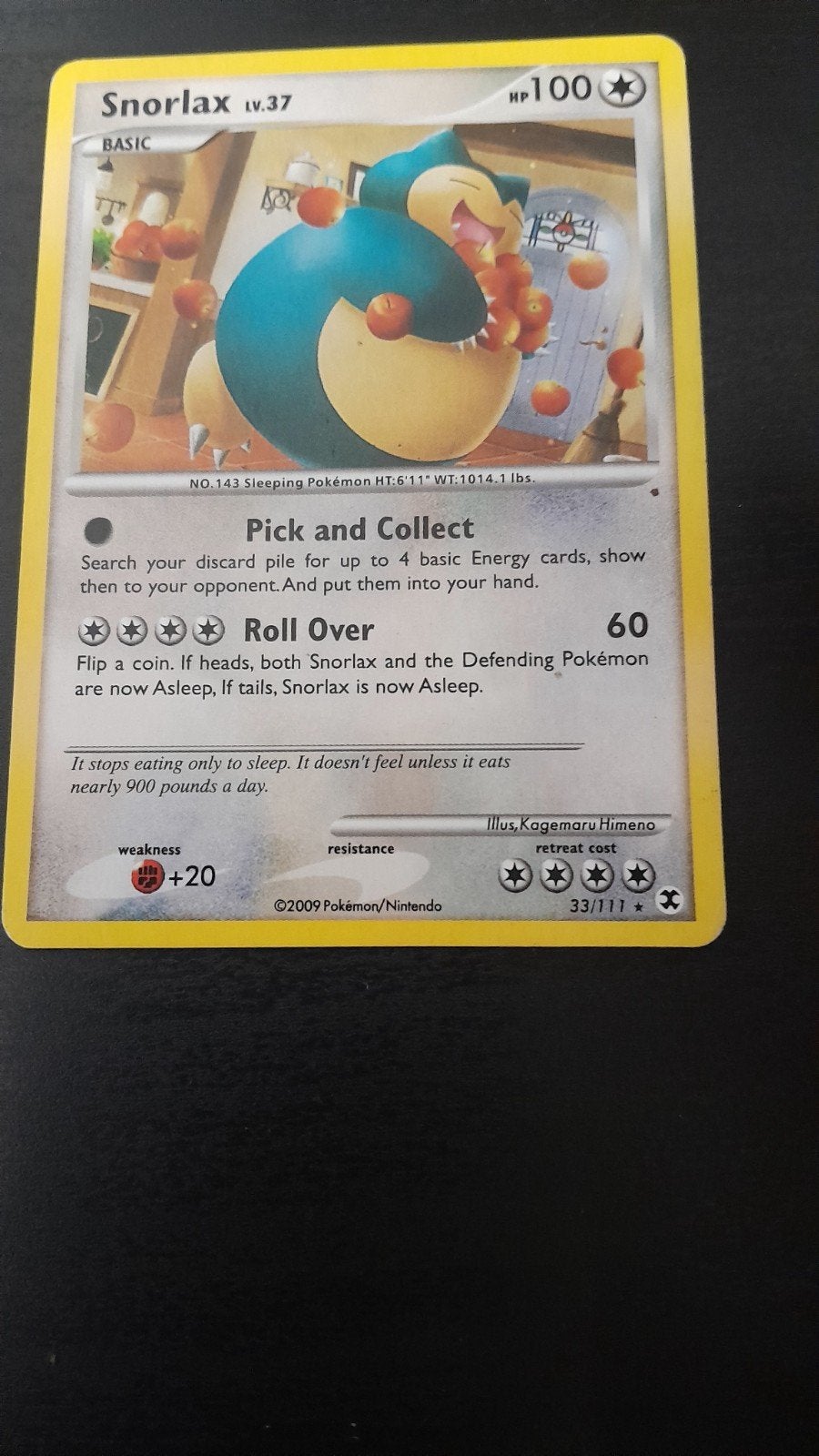 Snorlax pokemonkaart, Verzamelen, Ophalen