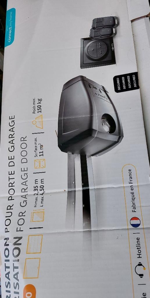 Nieuwe Somfy motor voor sectionale garagepoort tot 150 kg., Ophalen, Nieuw, Elektromotor