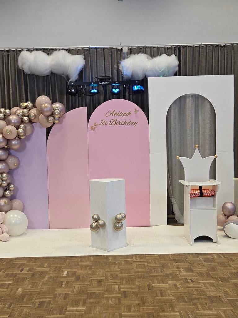 Bruiloft of verjaardag decoratie Backdrop te Koop Compleet, Ophalen of Verzenden