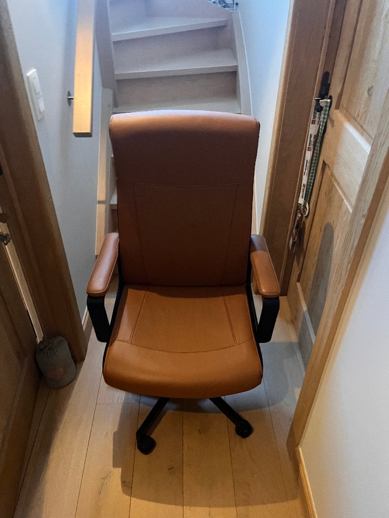 Chaise de bureau MILLBERGET, brun doré Murum, Enlèvement, Neuf, Brun, Chaise de bureau