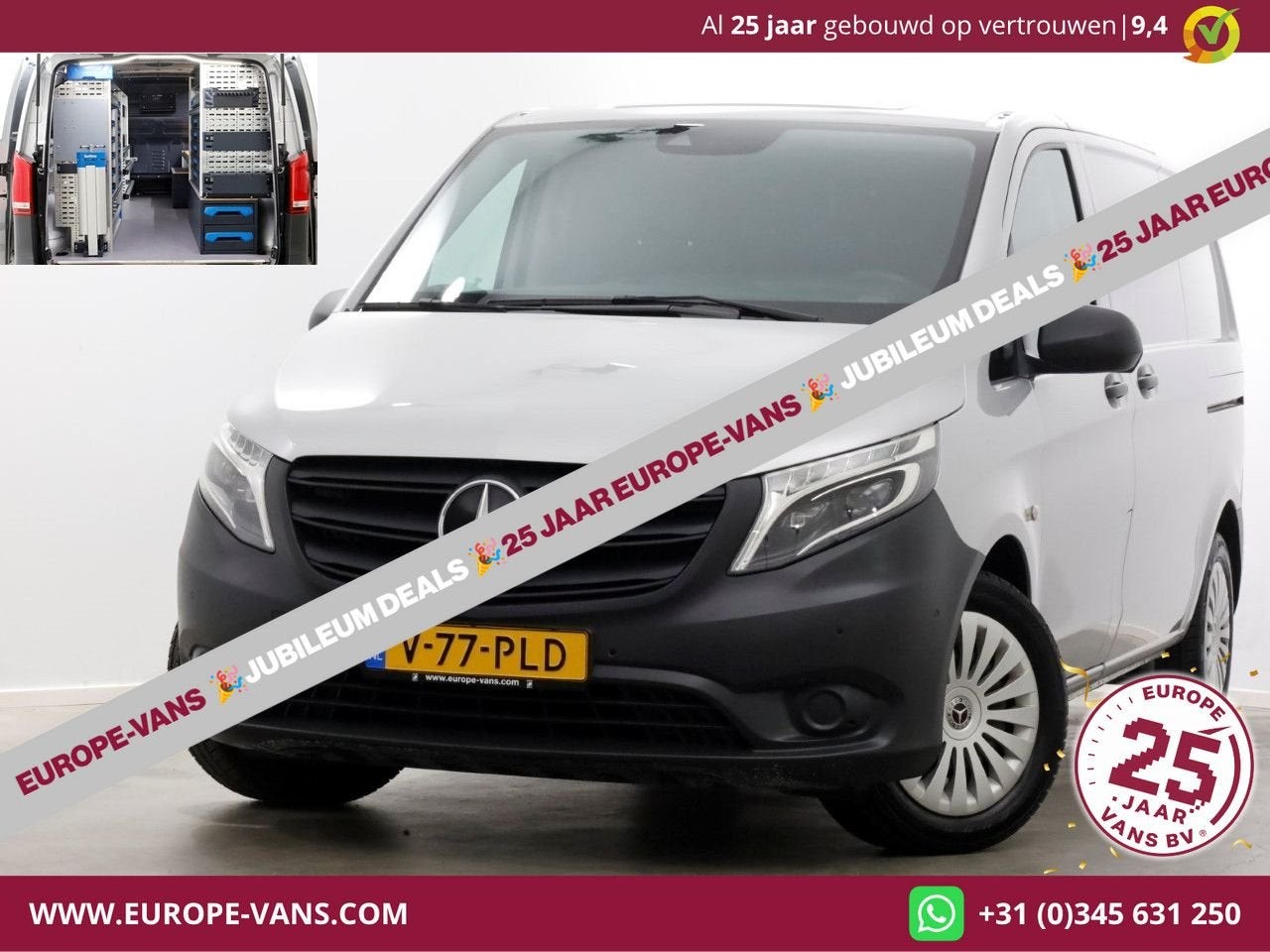 Mercedes-Benz Vito 114 CDI 136pk Compact 9G Automaat 2x Schu, 197 g/km, Argent ou Gris, Achat, Entreprise