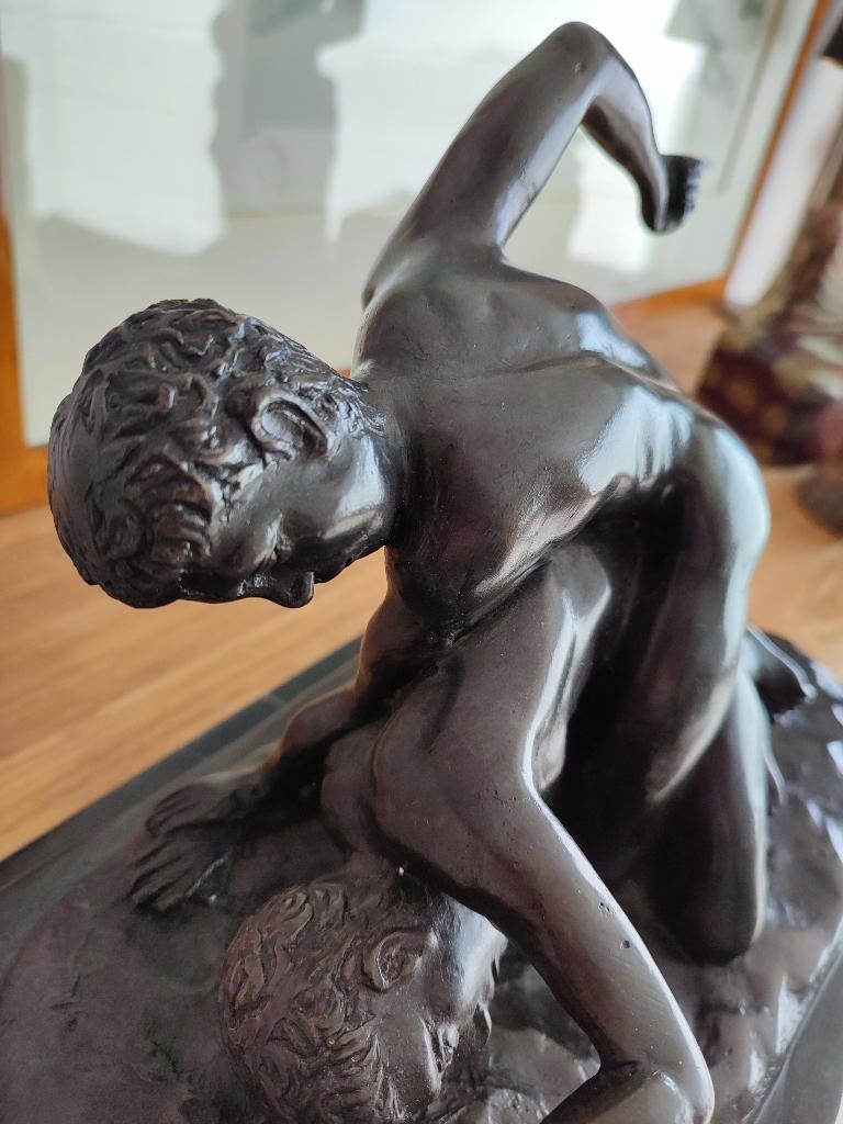 Bronze: Les Lutteurs, Enlèvement, Bronze