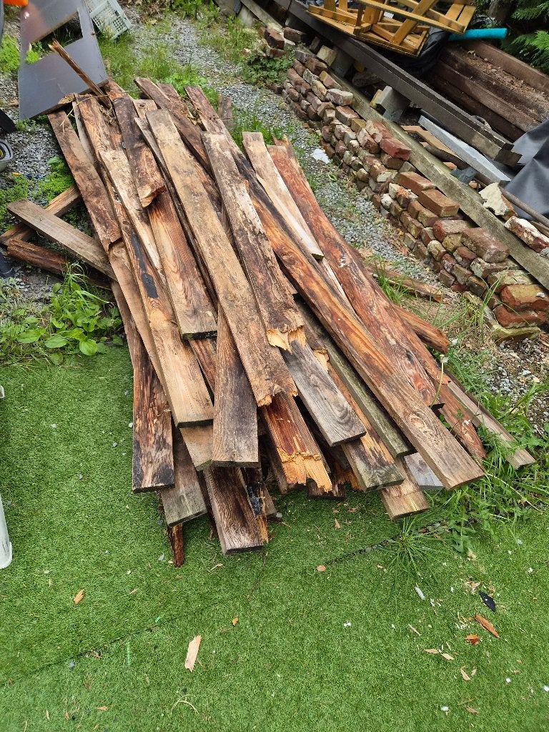 Planches a bruler, Jardin & Terrasse, Moins de 3 m³, Enlèvement, Autres essences de bois