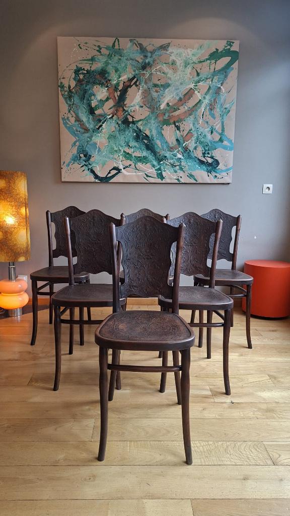 6 Jacob & Josef Kohn stoelen, Antiek en Kunst, Ophalen