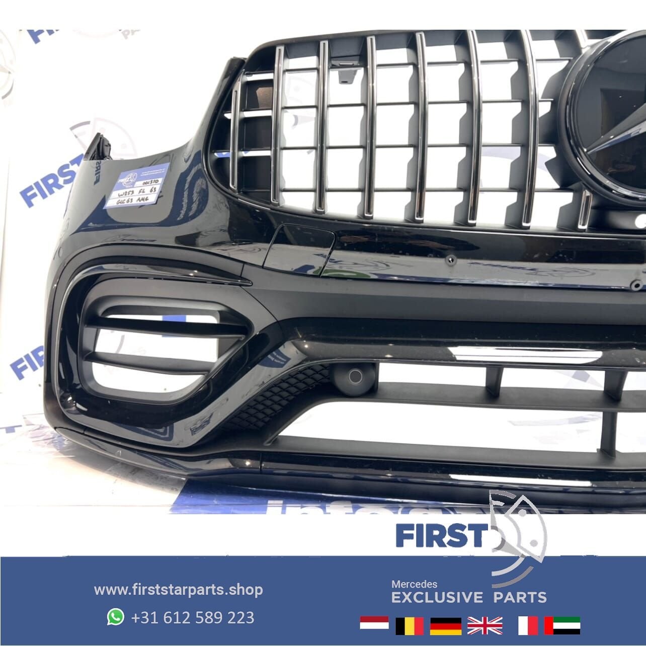 W253 FACELIFT GLC63 AMG VOORBUMPER Mercedes GLC 63 KLASSE BU, Auto-onderdelen, Gebruikt, -, Voor, Ophalen of Verzenden