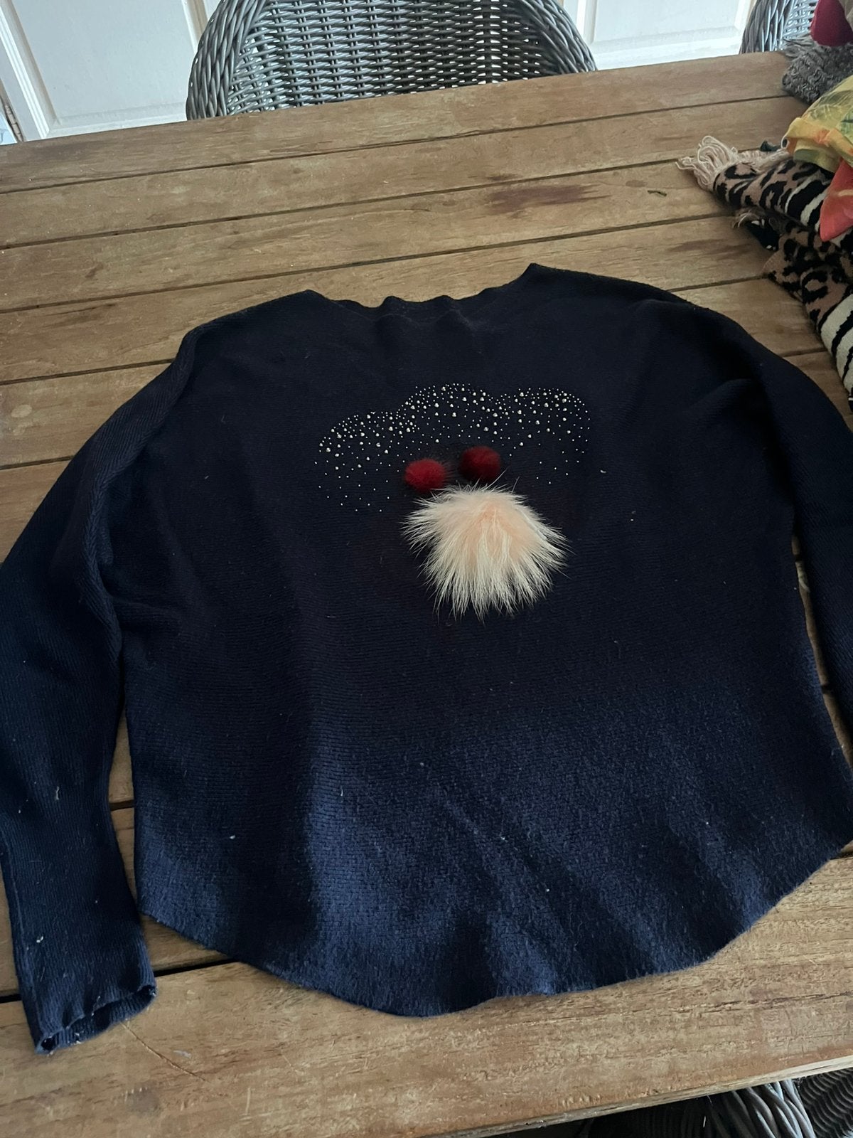 Blauw pulletje maat medium, Ophalen of Verzenden, Gedragen, Blauw