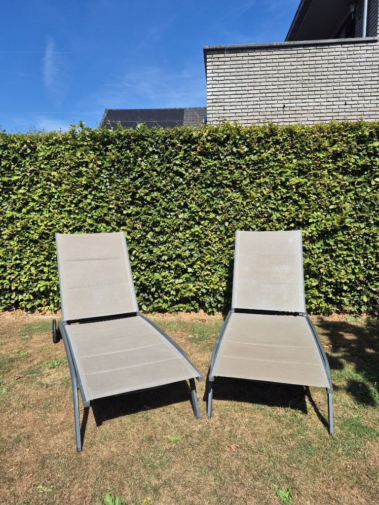 Set Alu ligstoelen, Ophalen, Gebruikt