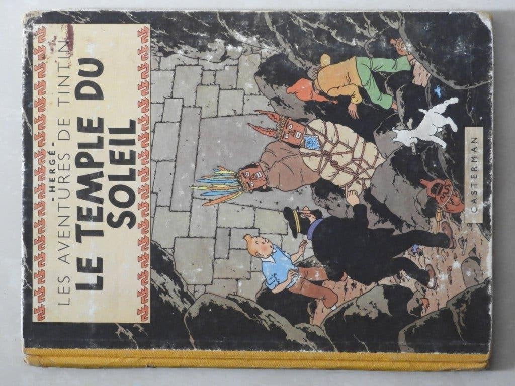 Les Aventures de TINTIN (Hergé) : Le Temple du Soleil, Une BD, Enlèvement ou Envoi, Utilisé, HERGE