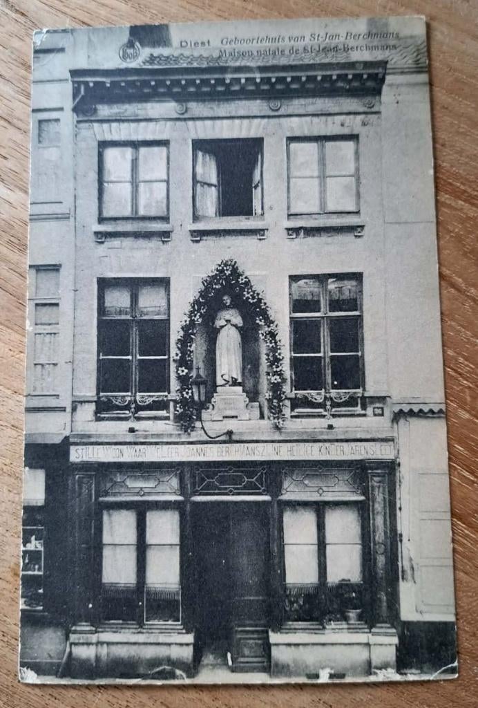 postkaart Diest - Geboortehuis van St.J.Berchmans, Ophalen of Verzenden, Gelopen, Vlaams-Brabant