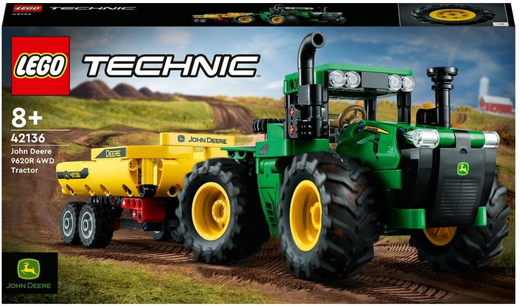 Lego 42136 - John Deere 9620R 4WD Tractor, Kinderen en Baby's, Lego, Nieuw, Ophalen of Verzenden, Technic