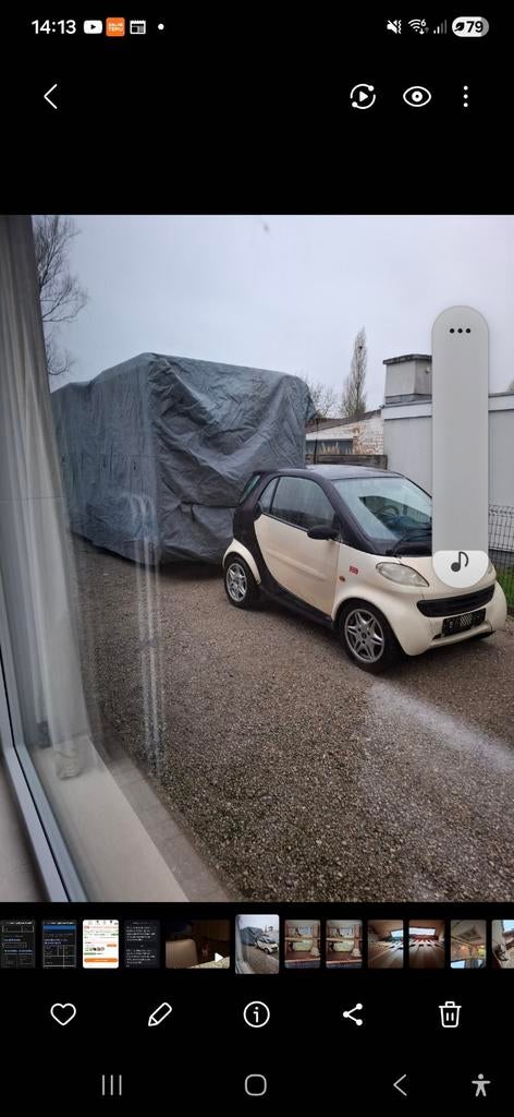 Groot zeil  ( hoes )voor motorhome, Ophalen