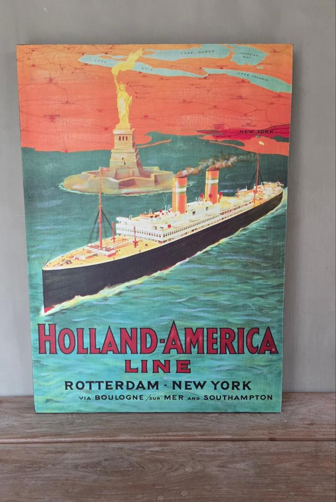 Grote retro-reproductie Holland-Amerika-line, Ophalen