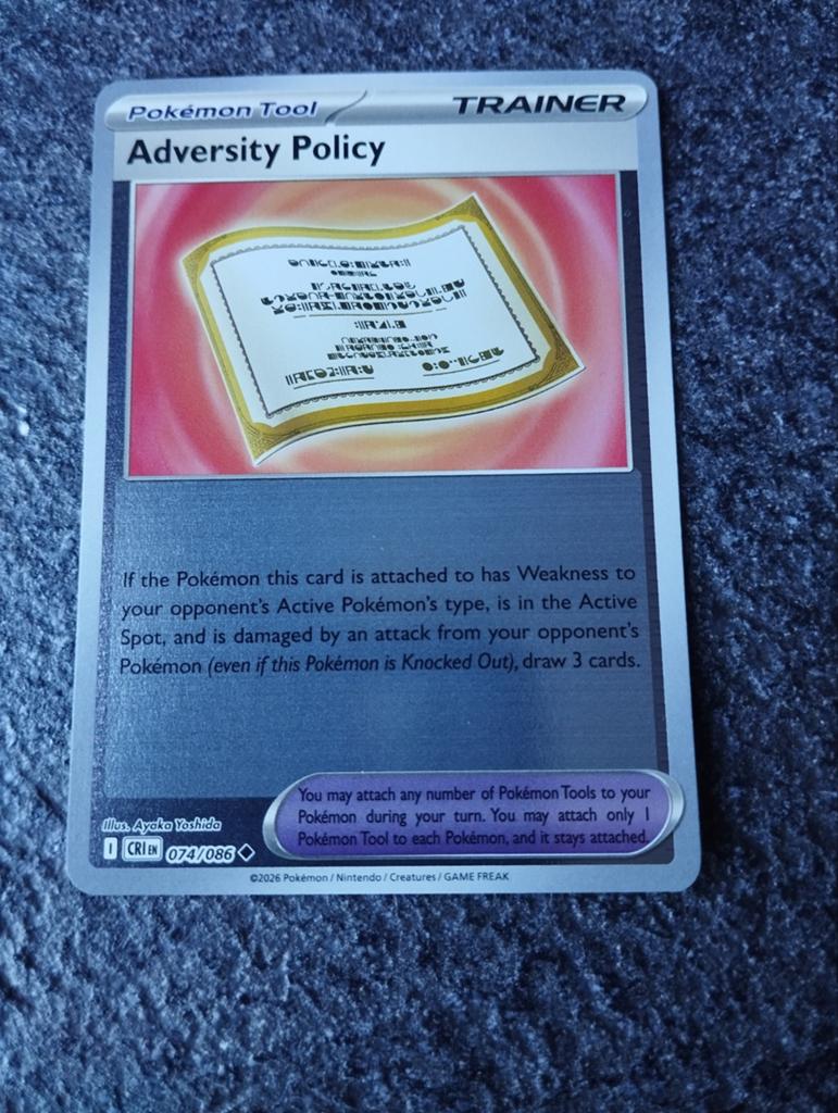 Blinkende Pokémon kaart chaos rising, Hobby en Vrije tijd, Ophalen of Verzenden, Nieuw
