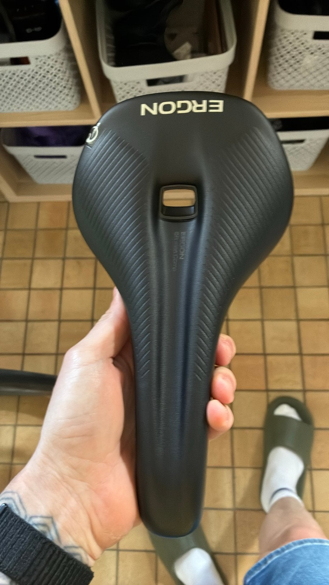Ergon sr comp 2x gebruikt, Fietsen en Brommers, Ophalen, Zo goed als nieuw, Zadel