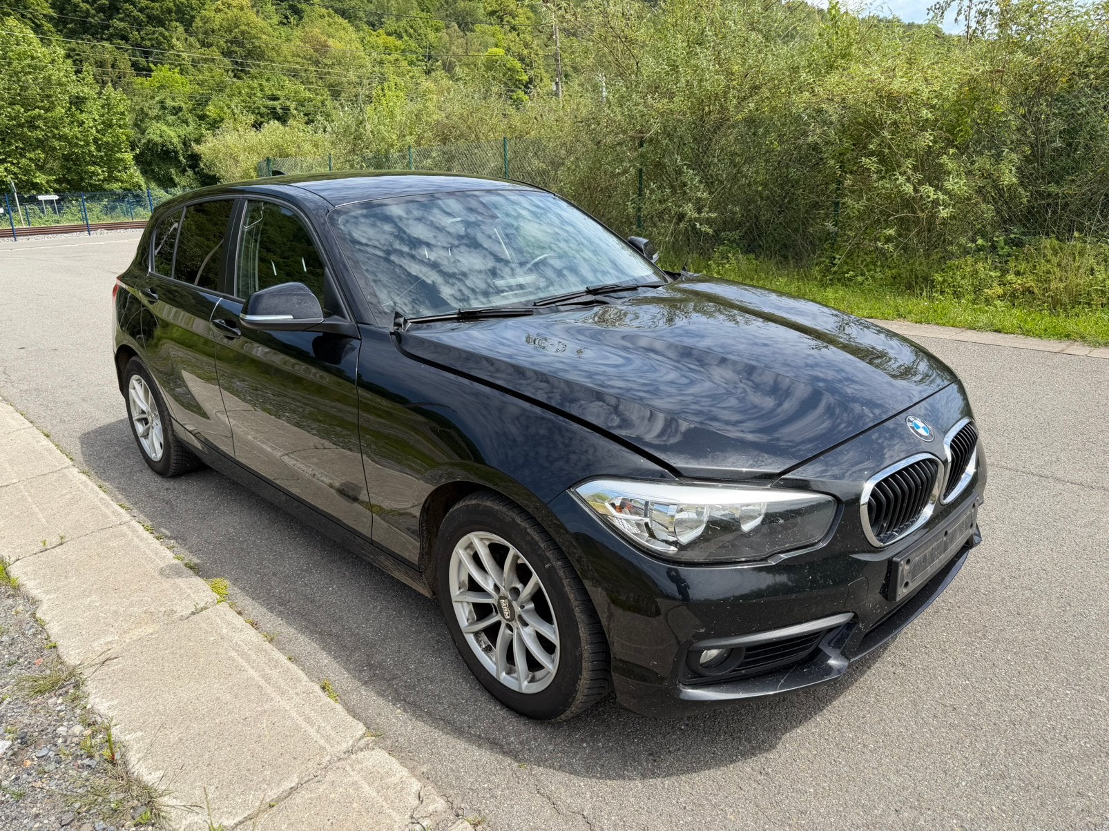 BMW 116D 12/2017, Navigatiesysteem, Zwart, Bedrijf, 5 deurs