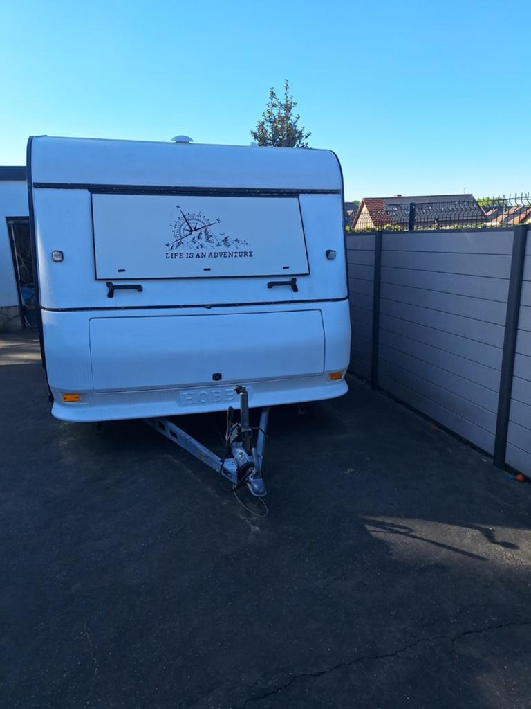 Hobby caravan 520 met voortent, Caravans en Kamperen, Caravans, Particulier, Hobby, Ophalen