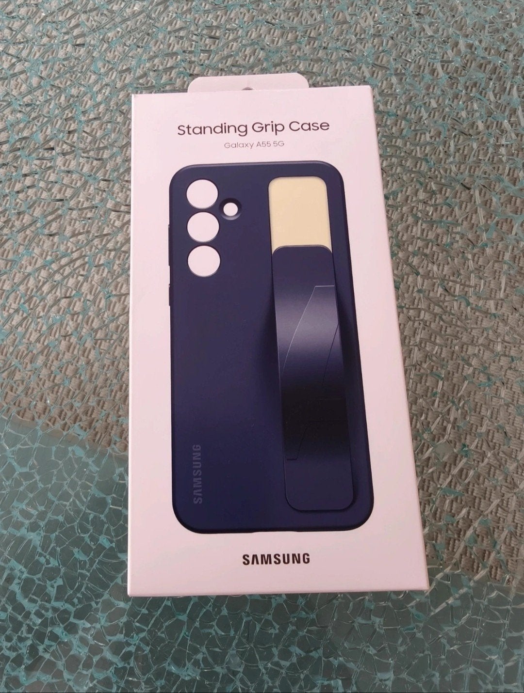 Originele Samsung Standing Grip Case – Galaxy A55 5G nieuwOr, Enlèvement, Neuf, Autres modèles, Façade ou Cover