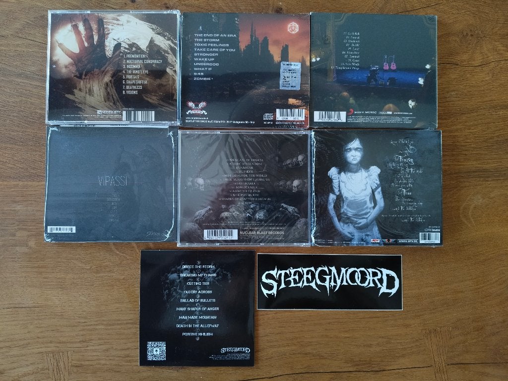 Lot: 10 splinternieuwe CD's, 1 cassette en 1 LP - moet weg!, Progressive metal, Gesigneerd, Overige typen, Ophalen of Verzenden
