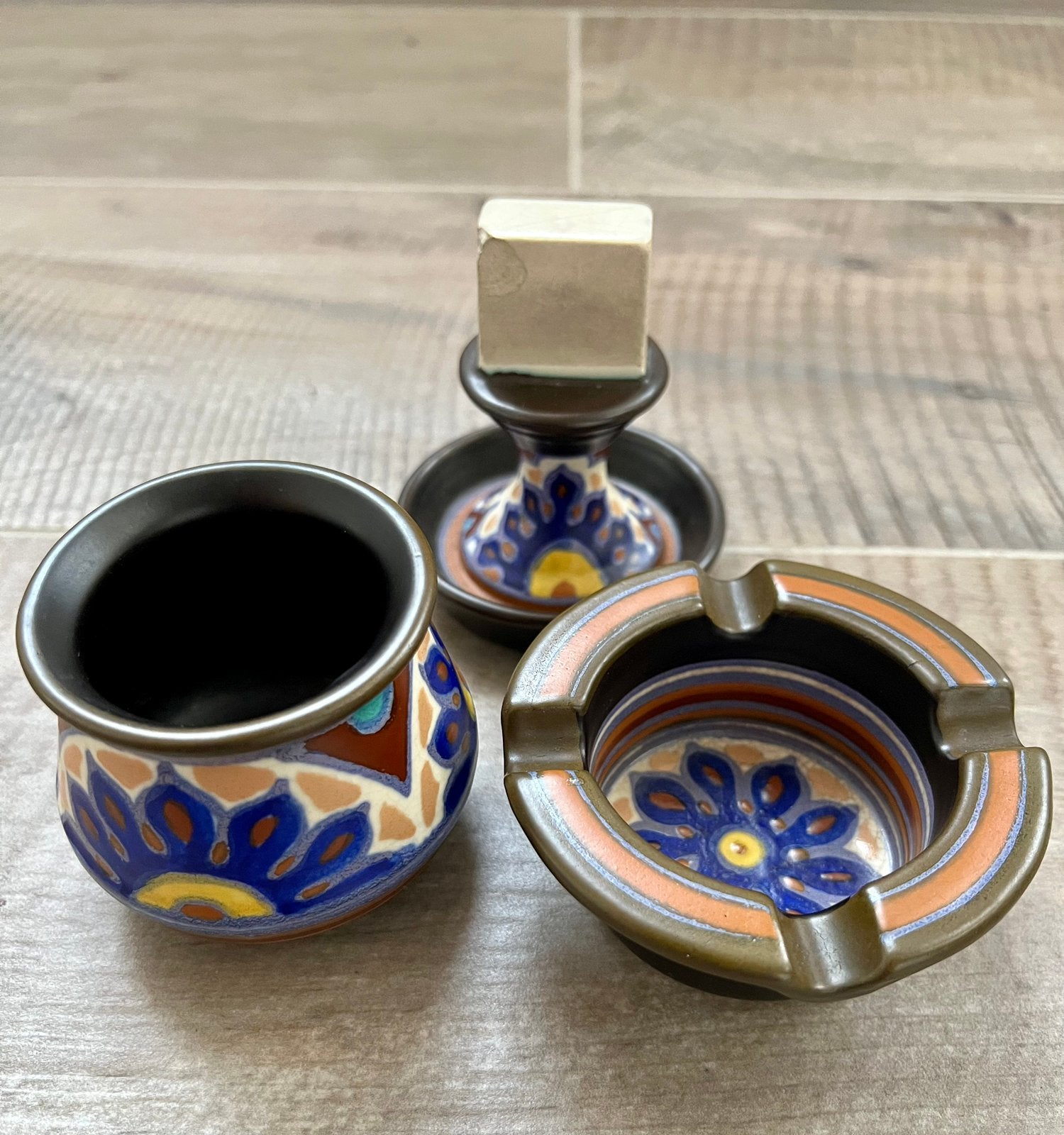 POTERIE GOUDA - SET POUR FUMEURS, Enlèvement ou Envoi